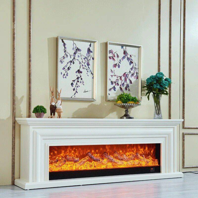 Electric Fireplace with Wooden Mantel and LED Flame Effect Fireplaces Home Electronics Color : Brown with heater|Brown without heater|Black with heater|Black without heater|White with heater|White without heater Electric Fireplace with Wooden Mantel and LED Flame Effect Fireplaces Home Electronics Color : Brown with heater|Brown without heater|Black with heater|Black without heater|White with heater|White without heater