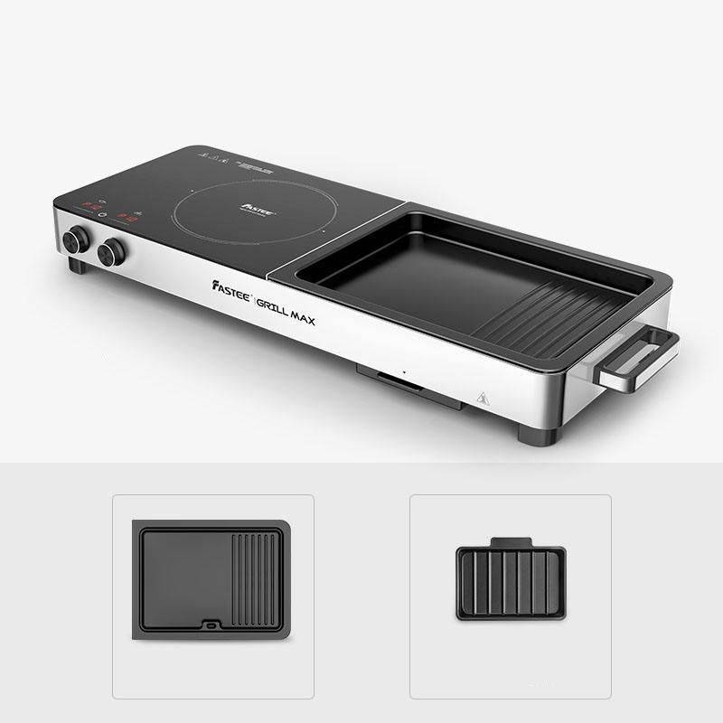 Electric Grill Smokeless Indoor Barbecue and Hot Pot – Multi-Functional, Non-Stick, 1000W Grills Kitchen Color: Black Electric Grill Smokeless Indoor Barbecue and Hot Pot – Multi-Functional, Non-Stick, 1000W Grills Kitchen Color: Black