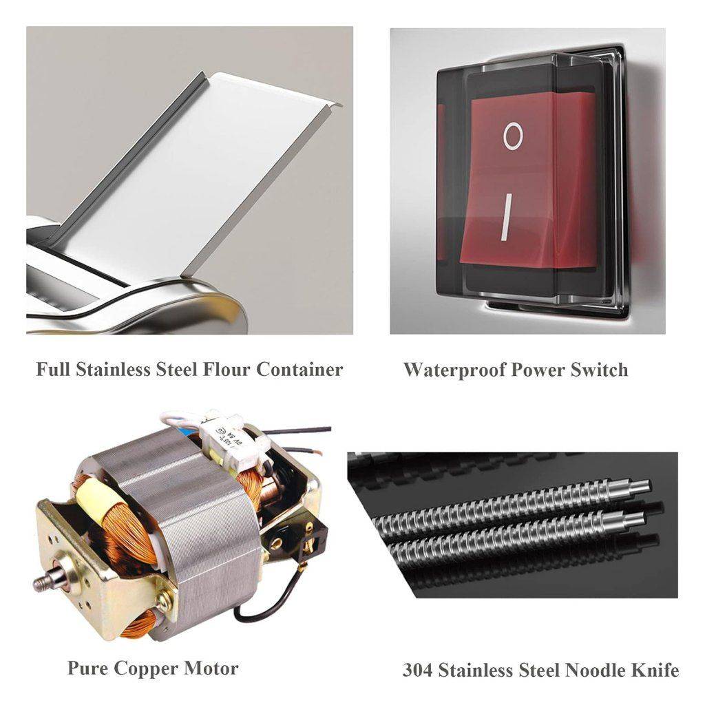 Electric Household Counter Top Pasta Noodle Maker Machine Advanced Technologies Commercial Electronics Type : 1 Blade|2 Blades Electric Household Counter Top Pasta Noodle Maker Machine Advanced Technologies Commercial Electronics Type : 1 Blade|2 Blades