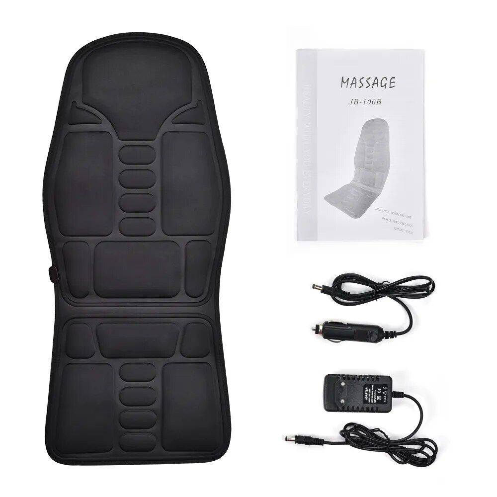 Electric Massage Chair Cushion with Heat & Vibration for Car, Home, and Office Car Safety Color : Black Electric Massage Chair Cushion with Heat & Vibration for Car, Home, and Office Car Safety Color : Black