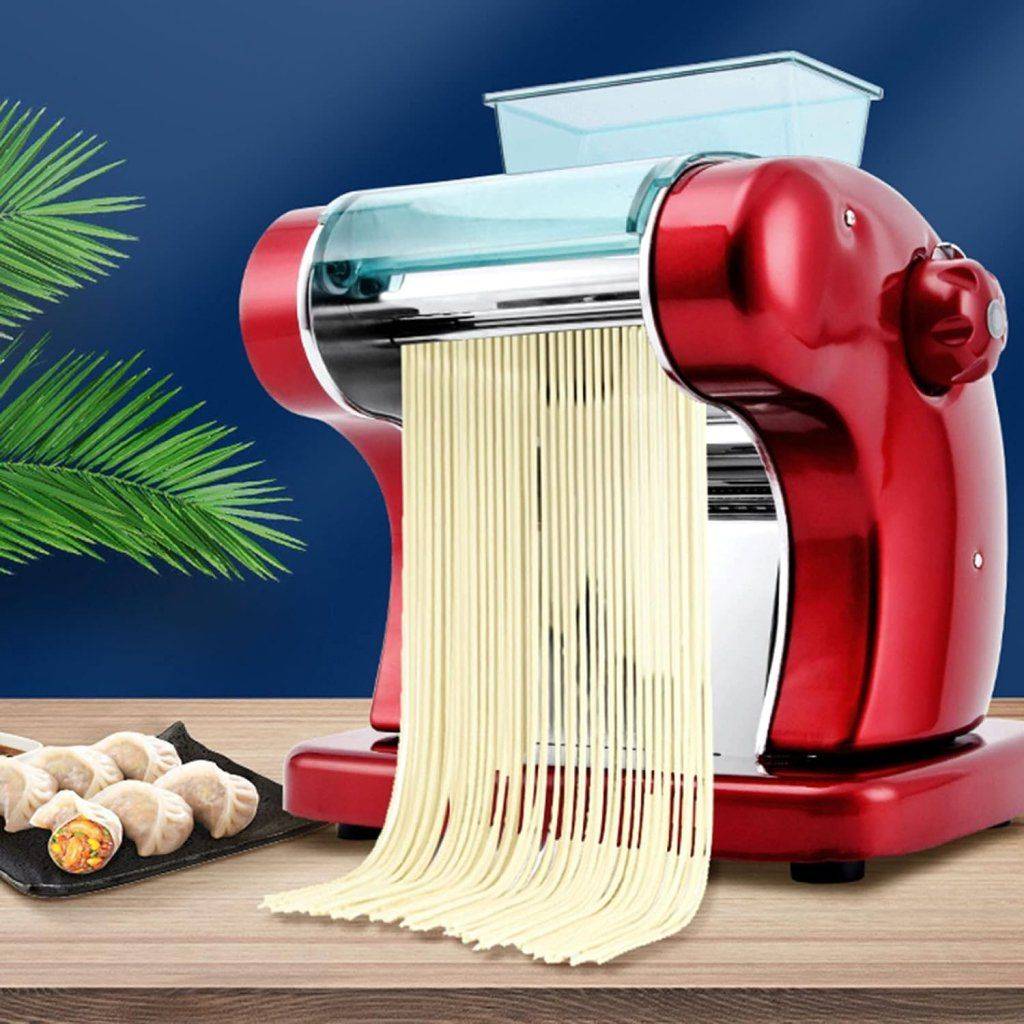 Electric Pasta and Noodle Maker Compact Pasta Maker Advanced Technologies Commercial Electronics Color : Red|Silver Electric Pasta and Noodle Maker Compact Pasta Maker Advanced Technologies Commercial Electronics Color : Red|Silver