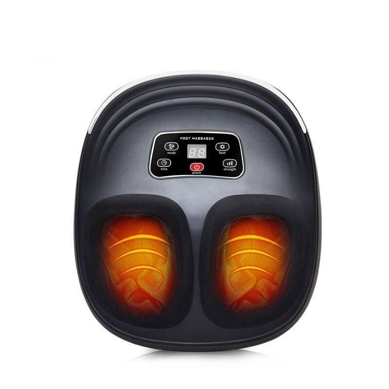 Electric Shiatsu Foot Massager with Heat Therapy and Air Compression Advanced Technologies Massage & Spa Gadgets Color: Black Plug Type: US |EU |UK|AU 