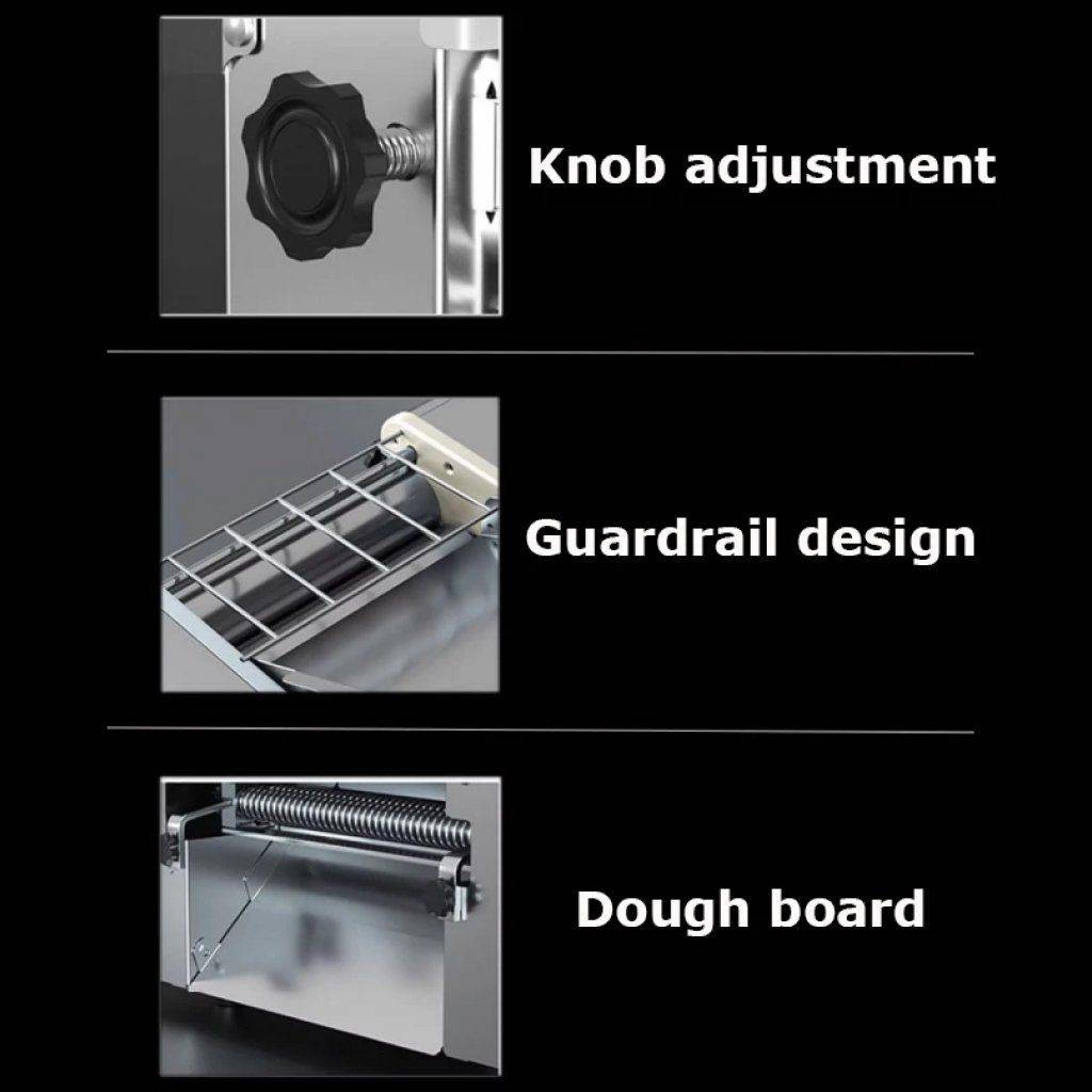Electric Stainless Steel Dough Roller and Noodle Maker for Home Kitchens Advanced Technologies Commercial Electronics Size : Tray Width 240mm|Tray Width 260mm|Tray Width 300mm Electric Stainless Steel Dough Roller and Noodle Maker for Home Kitchens Advanced Technologies Commercial Electronics Size : Tray Width 240mm|Tray Width 260mm|Tray Width 300mm