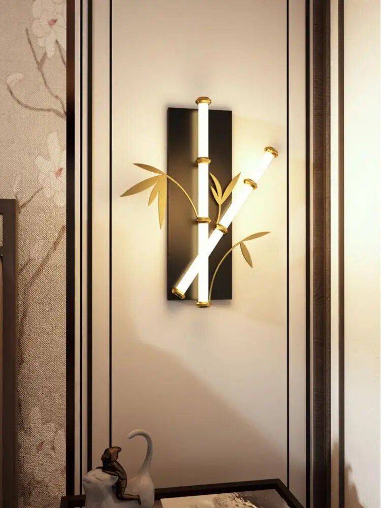 Elegant Bamboo-Inspired LED Wall Sconce for Modern Home Lighting Lighting Wall Lamps Color : Black Elegant Bamboo-Inspired LED Wall Sconce for Modern Home Lighting Lighting Wall Lamps Color : Black