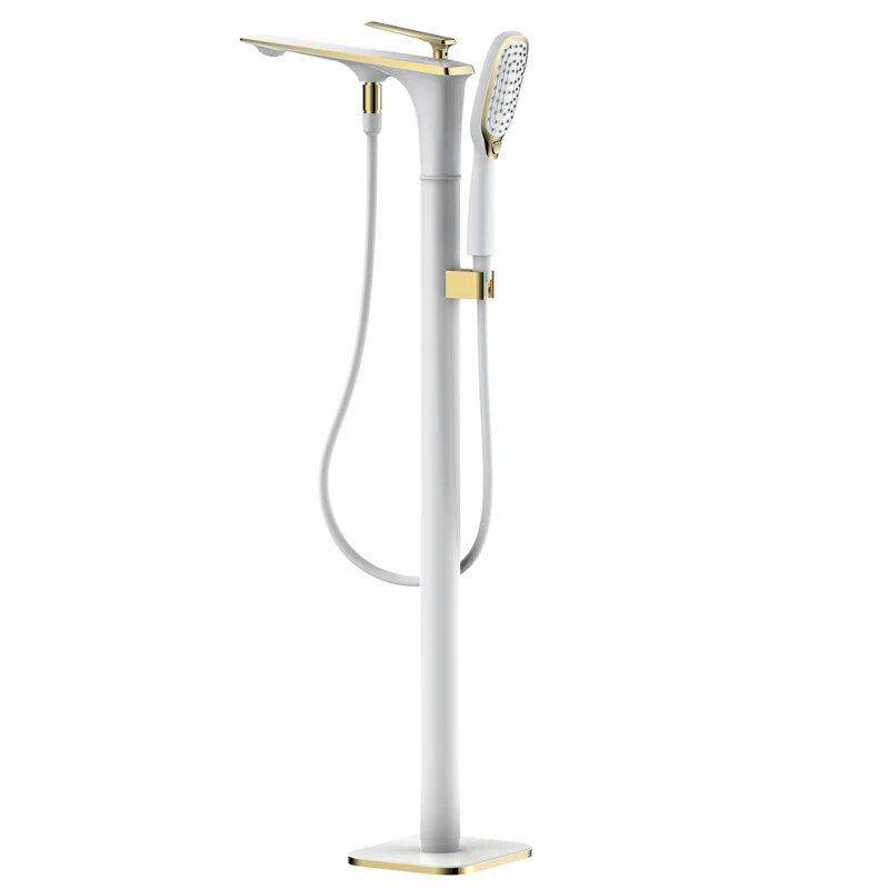 Elegant Freestanding Bathtub Faucet – Dual Control Mixer with Ceramic Valve Bathroom Shower Systems & Faucets Color : White Chrome|Black/Rose Gold|White Gold|Matte Black|Chrome Elegant Freestanding Bathtub Faucet - Dual Control Mixer with Ceramic Valve Bathroom Shower Systems & Faucets Color : White Chrome|Black/Rose Gold|White Gold|Matte Black|Chrome