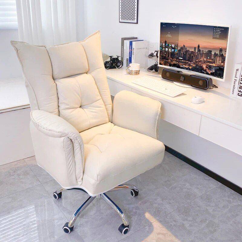 Ergonomic Swivel Office Chair with Footrest and Fixed Handrails Furniture Office Furniture Color : White Cloth|White Cloth (+footrest)|White Leather|White Leather (+footrest)|Dark Gray Cloth|Dark Gray Cloth (+footrest)|Light Gray Cloth|Light Gray Cloth (+footrest)|Brown Leather|Brown Leather (+footrest)|Black Leather|Black Leather (+footrest) Ergonomic Swivel Office Chair with Footrest and Fixed Handrails Furniture Office Furniture Color : White Cloth|White Cloth (+footrest)|White Leather|White Leather (+footrest)|Dark Gray Cloth|Dark Gray Cloth (+footrest)|Light Gray Cloth|Light Gray Cloth (+footrest)|Brown Leather|Brown Leather (+footrest)|Black Leather|Black Leather (+footrest)