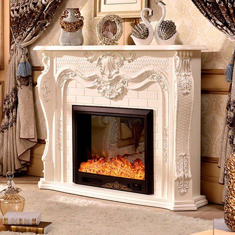 European Style Oak Mantel Fireplace Fireplaces Home Electronics Color : Brown without heater|Brown with heater|White without heater|White with heater European Style Oak Mantel Fireplace Fireplaces Home Electronics Color : Brown without heater|Brown with heater|White without heater|White with heater