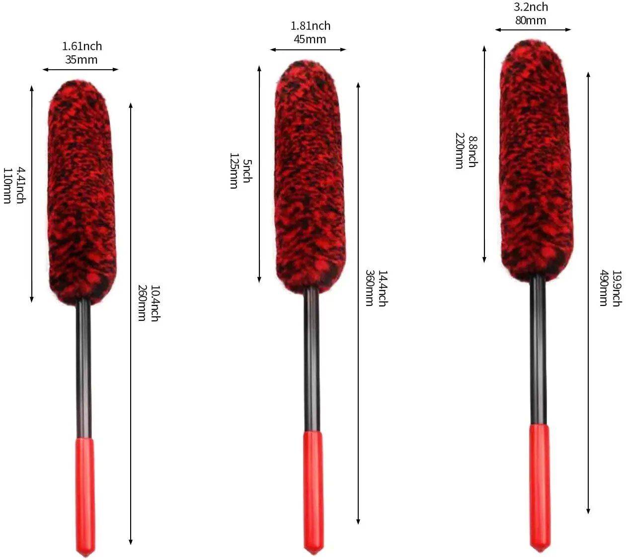 Flexible Wheel Woolies Detailing Brush for Precise Car Rim Cleaning Car Wash & Maintenance Size : Small|Large|Medium Flexible Wheel Woolies Detailing Brush for Precise Car Rim Cleaning Car Wash & Maintenance Size : Small|Large|Medium