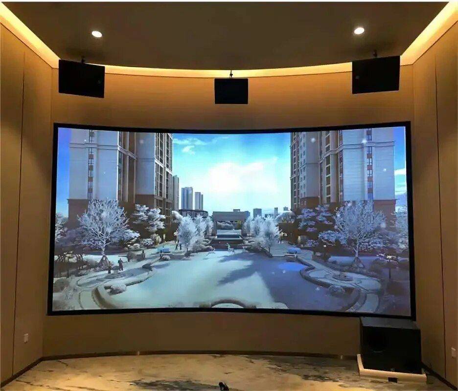 HD 3D Curved Frame Projector Screen – Ideal for Home Cinema and Auditoriums Home Electronics Projectors Size : 240 inch|220 inch|250 inch|300 inch HD 3D Curved Frame Projector Screen - Ideal for Home Cinema and Auditoriums Home Electronics Projectors Size : 240 inch|220 inch|250 inch|300 inch