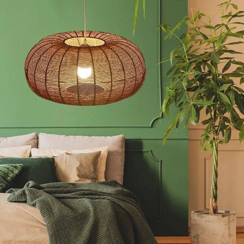 Handmade Rattan LED Pendant Lamp – Elegant, Modern Lighting for Home and Hospitality Ceiling Lights Lighting Color : Brown Handmade Rattan LED Pendant Lamp – Elegant, Modern Lighting for Home and Hospitality Ceiling Lights Lighting Color : Brown