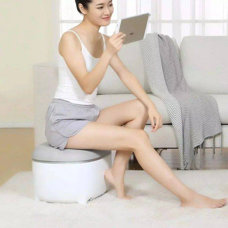 Heated Foot Massager & Warmer Stool – 2-in-1 Comfort Design Advanced Technologies Massage & Spa Gadgets Color : Gray/White Heated Foot Massager & Warmer Stool - 2-in-1 Comfort Design Advanced Technologies Massage & Spa Gadgets Color : Gray/White