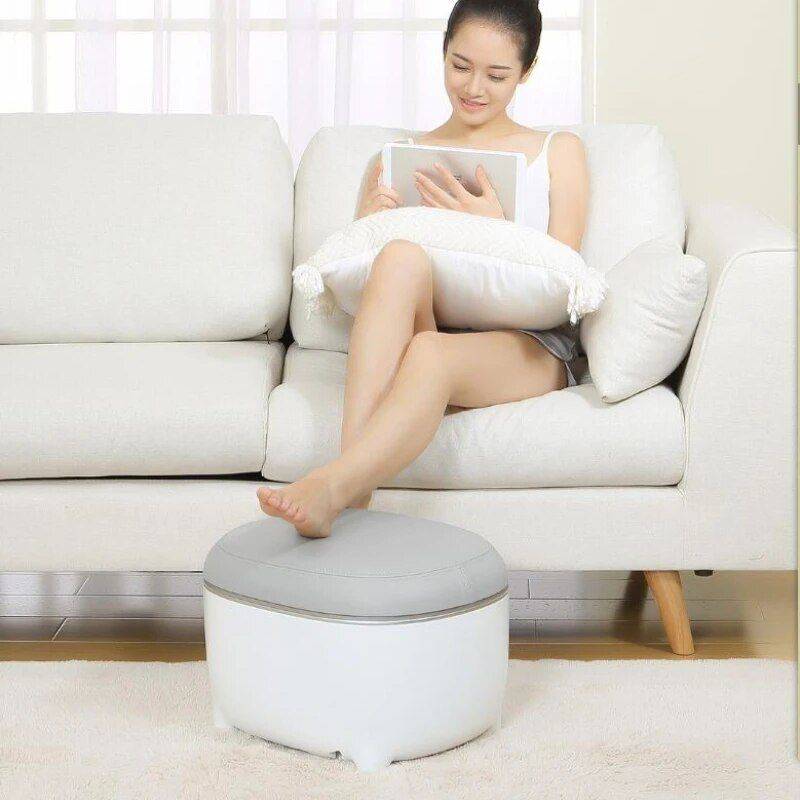 Heated Foot Massager & Warmer Stool – 2-in-1 Comfort Design Advanced Technologies Massage & Spa Gadgets Color : Gray/White Heated Foot Massager & Warmer Stool - 2-in-1 Comfort Design Advanced Technologies Massage & Spa Gadgets Color : Gray/White