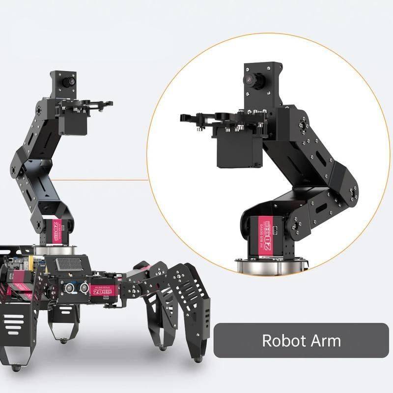 Hexapod AI Robotic Explorer with Vision Arm Pi 4B Powered Robot Kit Advanced Technologies Robots Hexapod AI Robotic Explorer with Vision Arm Pi 4B Powered Robot Kit Advanced Technologies Robots