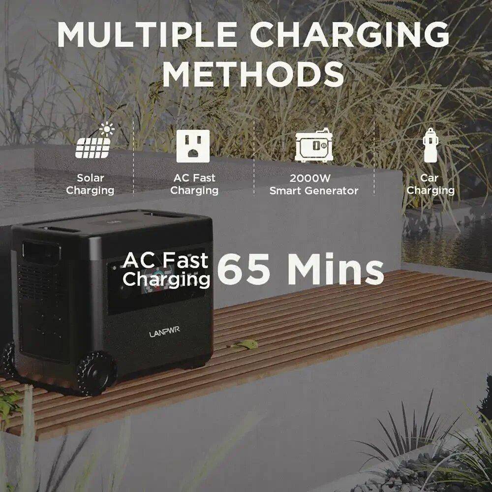 High-Capacity 2160Wh Portable Solar Generator with 2500W AC Output and Wireless Charging Advanced Technologies Generators & Portable Power High-Capacity 2160Wh Portable Solar Generator with 2500W AC Output and Wireless Charging Advanced Technologies Generators & Portable Power