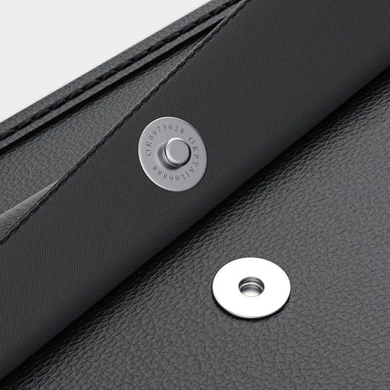 High Capacity Leather Car Storage Organizer with Multi-Use Pockets Car Organizers Color Name : Black High Capacity Leather Car Storage Organizer with Multi-Use Pockets Car Organizers Color Name : Black