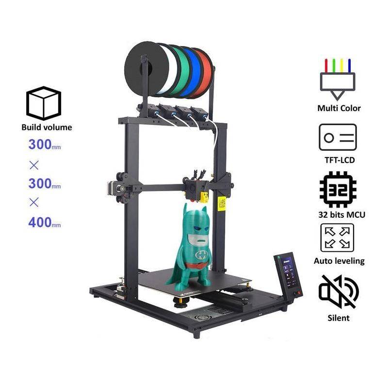 High Precision Large 3D Printer Kit with 4 Extruders and Multi-Color Mixing Advanced Technologies Commercial Electronics High Precision Large 3D Printer Kit with 4 Extruders and Multi-Color Mixing Advanced Technologies Commercial Electronics