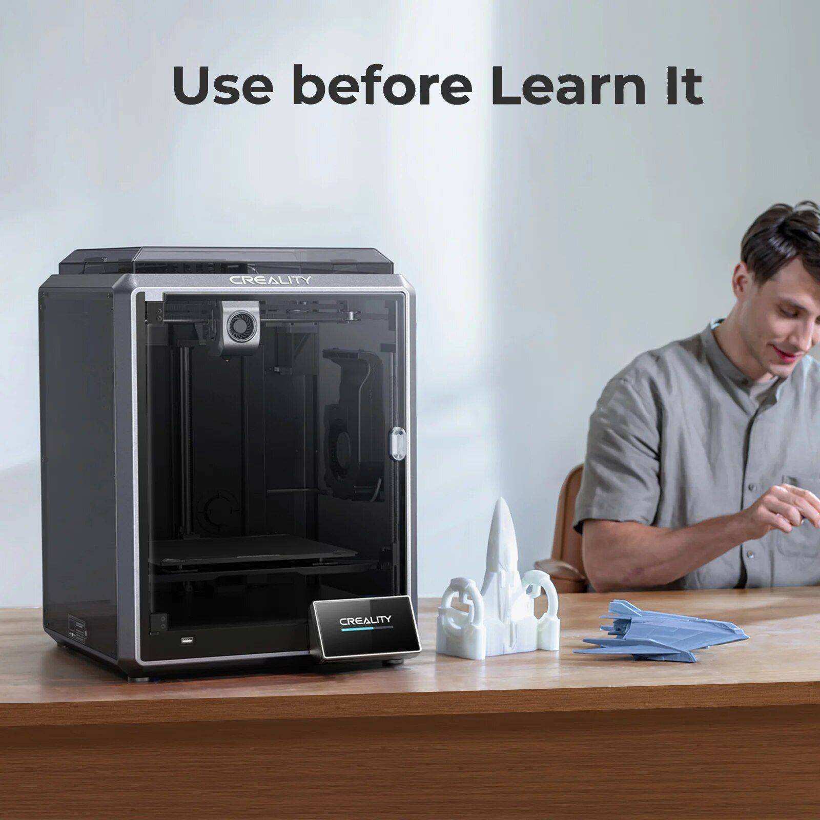 High-Speed 3D Printer with Dual-Gear Extruder and Touchscreen Advanced Technologies Commercial Electronics Color : Black High-Speed 3D Printer with Dual-Gear Extruder and Touchscreen Advanced Technologies Commercial Electronics Color : Black