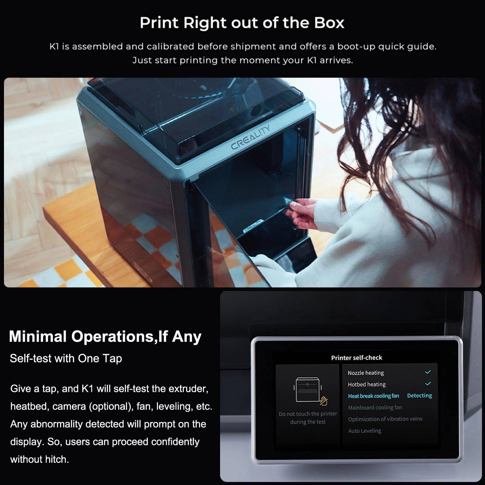 High-Speed 3D Printer with Dual-Gear Extruder and Touchscreen Advanced Technologies Commercial Electronics Color : Black High-Speed 3D Printer with Dual-Gear Extruder and Touchscreen Advanced Technologies Commercial Electronics Color : Black