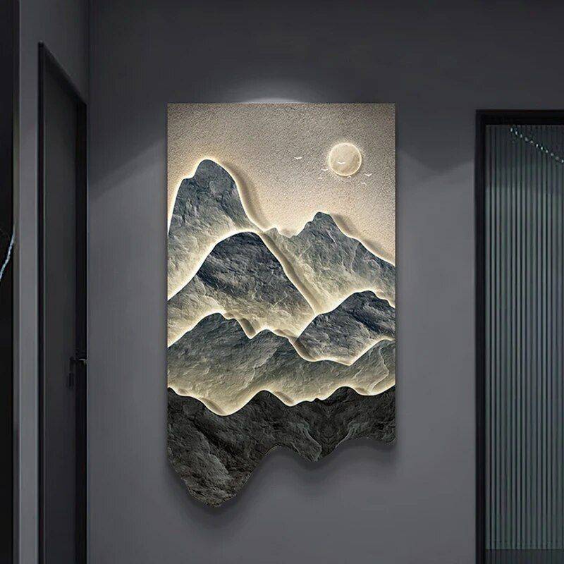 Illuminate Your Space with Modern Landscape Luminous LED Wall Hanging Lamp Lighting Wall Lamps Lampshade Color : Style 1|Style 2|Style 3|Style 4 Illuminate Your Space with Modern Landscape Luminous LED Wall Hanging Lamp Lighting Wall Lamps Lampshade Color : Style 1|Style 2|Style 3|Style 4