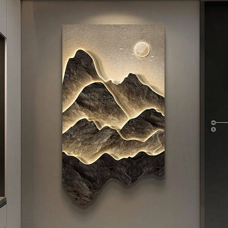 Illuminate Your Space with Modern Landscape Luminous LED Wall Hanging Lamp Lighting Wall Lamps Lampshade Color : Style 1|Style 2|Style 3|Style 4 