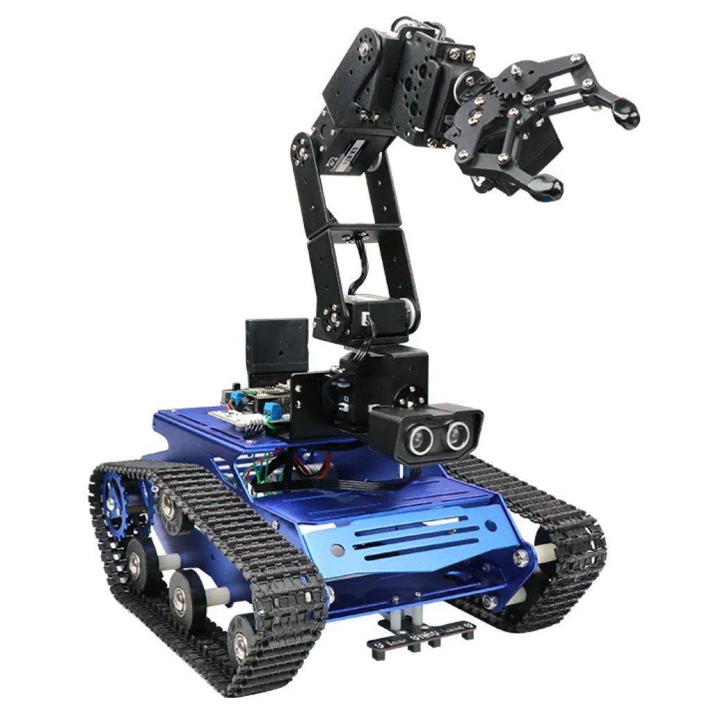 Intelligent Tankbot Track Robot Car with Robotic Arm for Advanced Programming Advanced Technologies Robots  