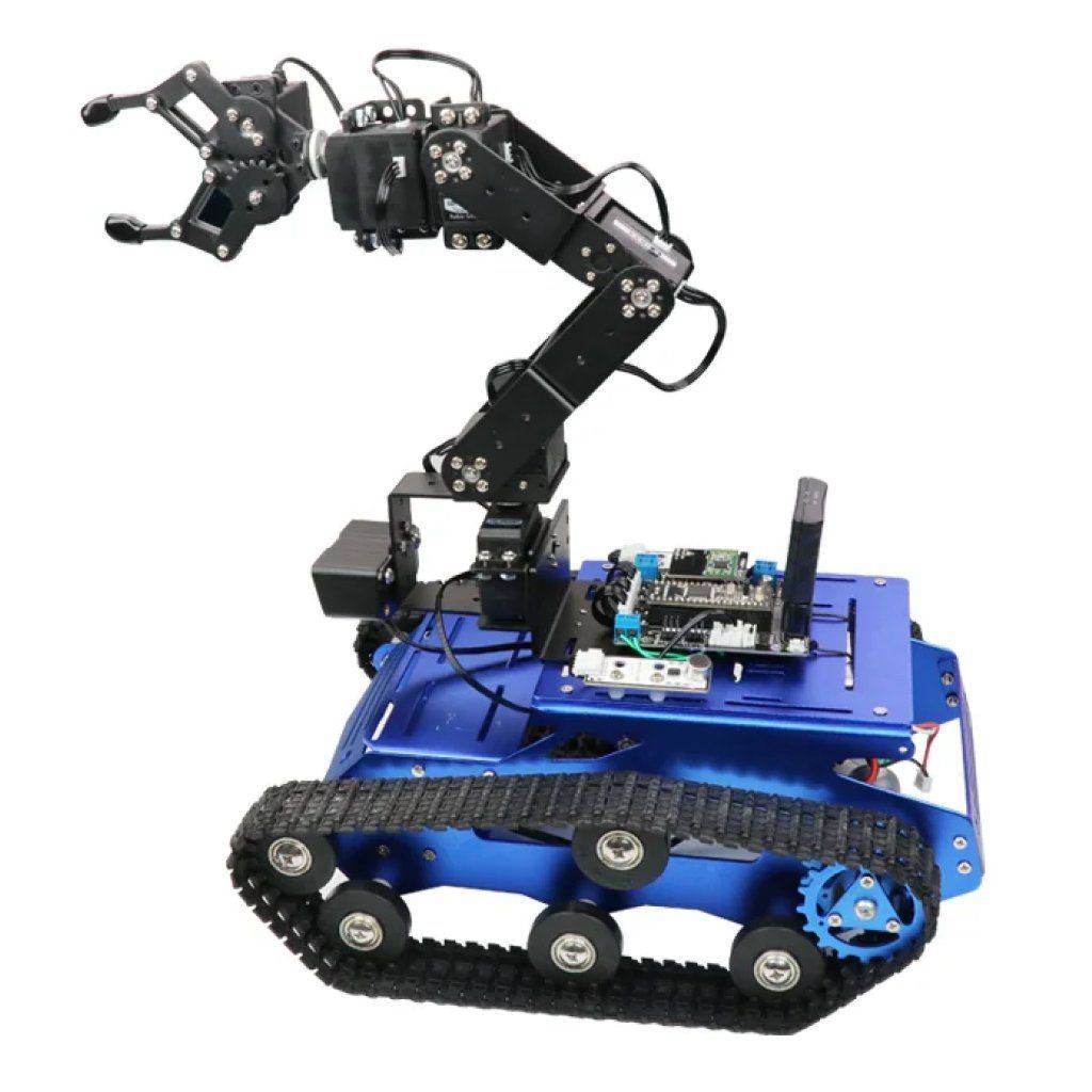 Intelligent Tankbot Track Robot Car with Robotic Arm for Advanced Programming Advanced Technologies Robots  