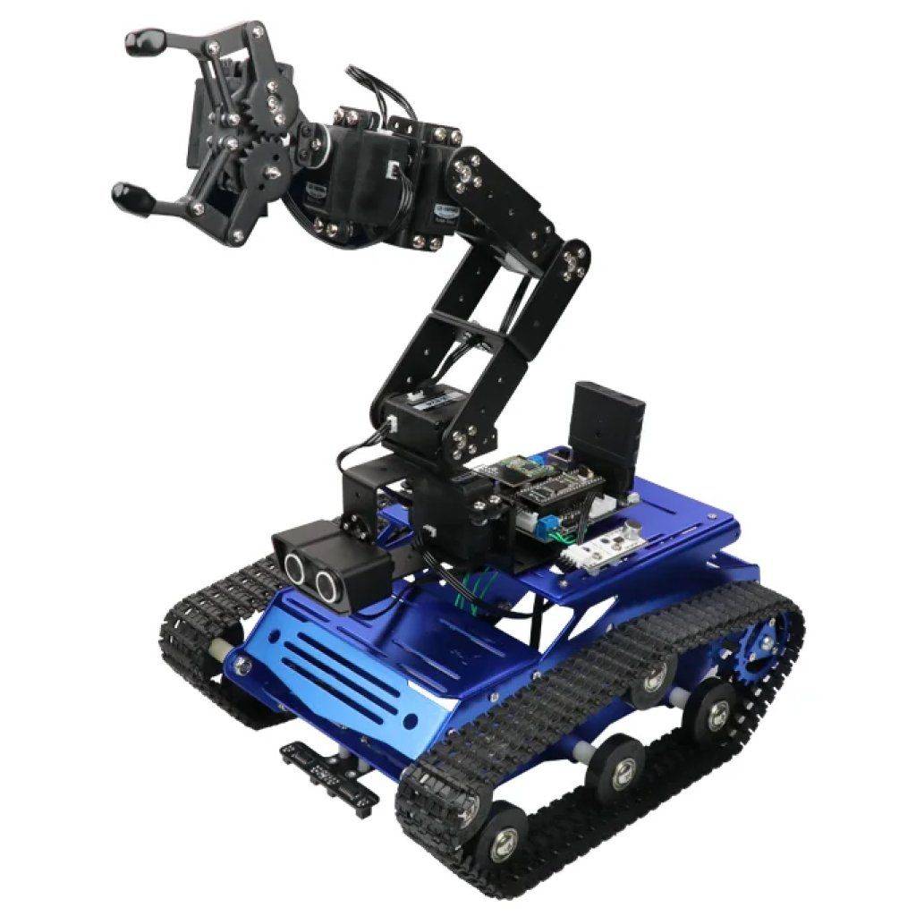Intelligent Tankbot Track Robot Car with Robotic Arm for Advanced Programming Advanced Technologies Robots  