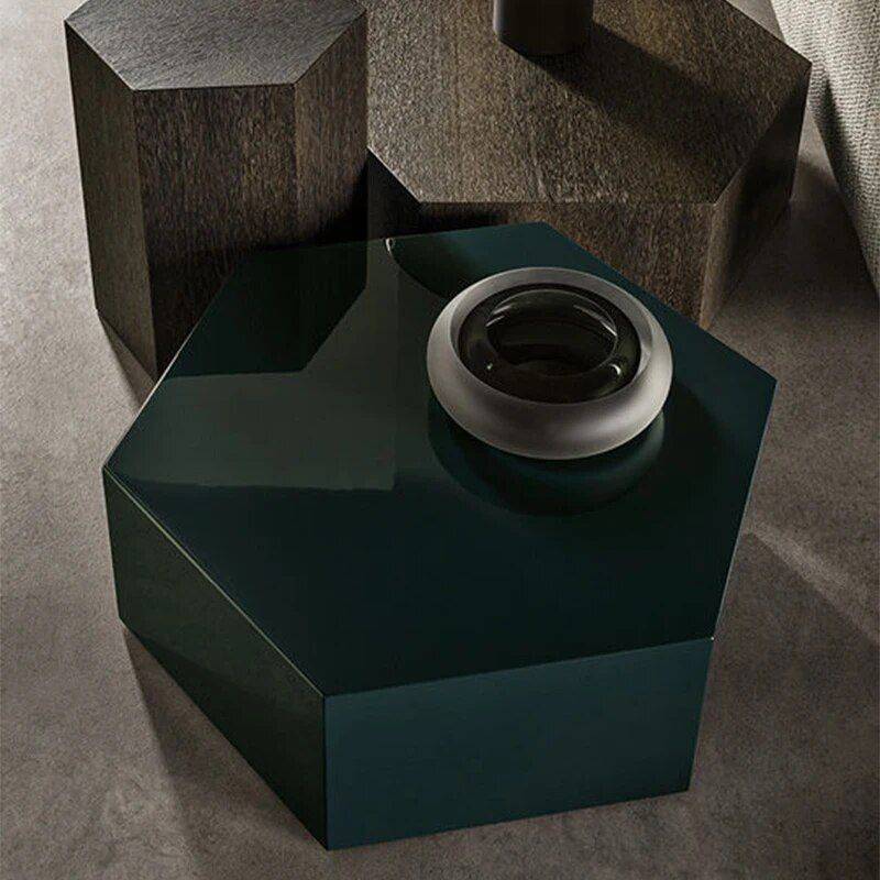 Italian-Inspired Hexagonal Glass Side Table Furniture Side Tables & Coffee Tables Size : S|M|L Italian-Inspired Hexagonal Glass Side Table Furniture Side Tables & Coffee Tables Size : S|M|L