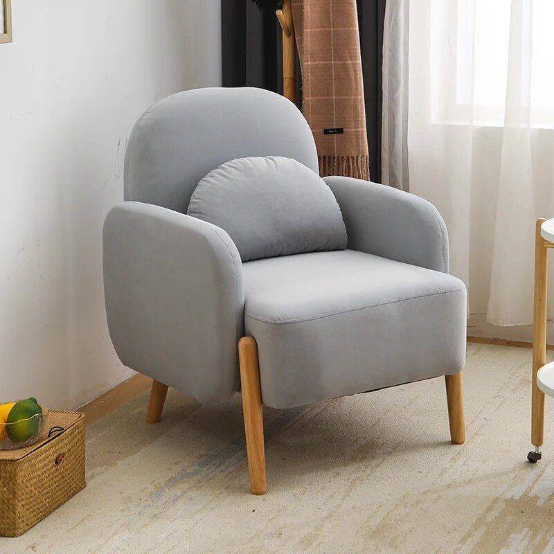 Lambswool Nordic Armchair – Cozy Minimalist Modern Single Sofa Furniture Sofas & Chairs Color: Gray Lambswool Nordic Armchair - Cozy Minimalist Modern Single Sofa Furniture Sofas & Chairs Color: Gray