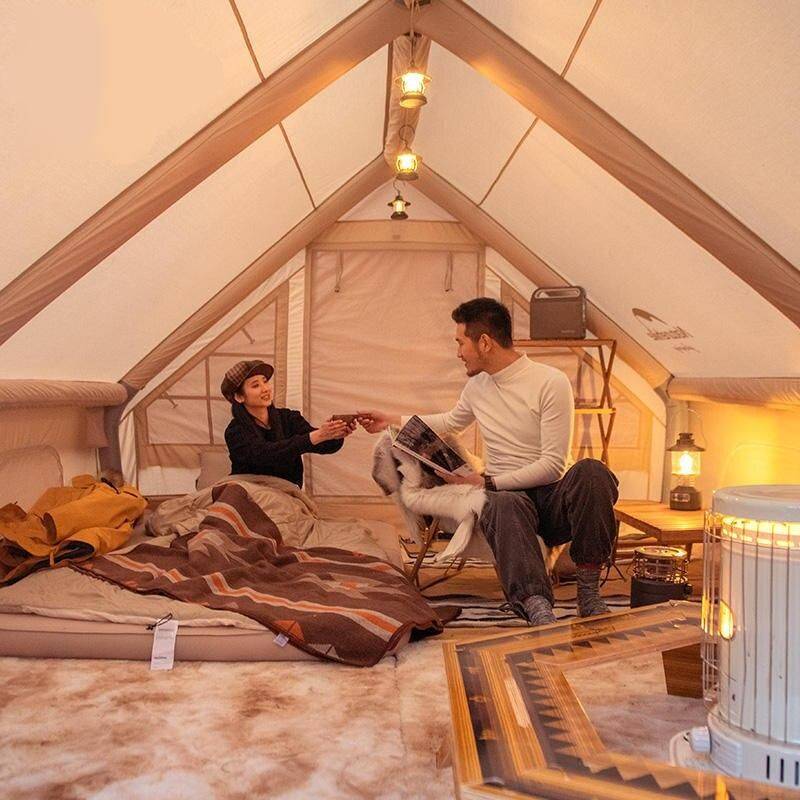 Large Inflatable Cabin Tent for 5-8 Persons Patio, Lawn & Garden Tents & Hardtops Color : Golden-Cotton|Golden-Polyester Large Inflatable Cabin Tent for 5-8 Persons Patio, Lawn & Garden Tents & Hardtops Color : Golden-Cotton|Golden-Polyester