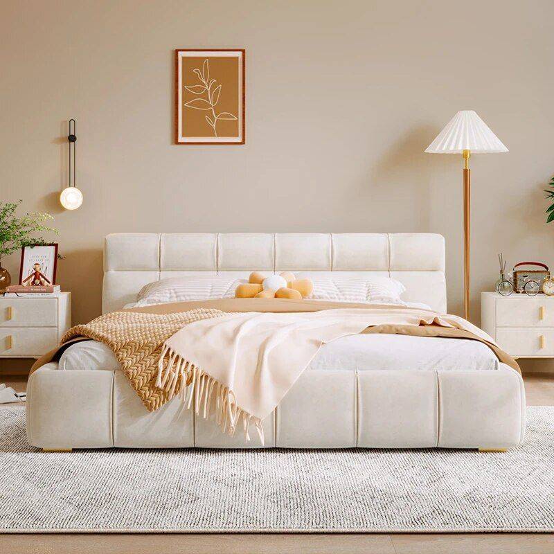 Luxurious Minimalist Upholstered Bed Beds Furniture Luxurious Minimalist Upholstered Bed Beds Furniture