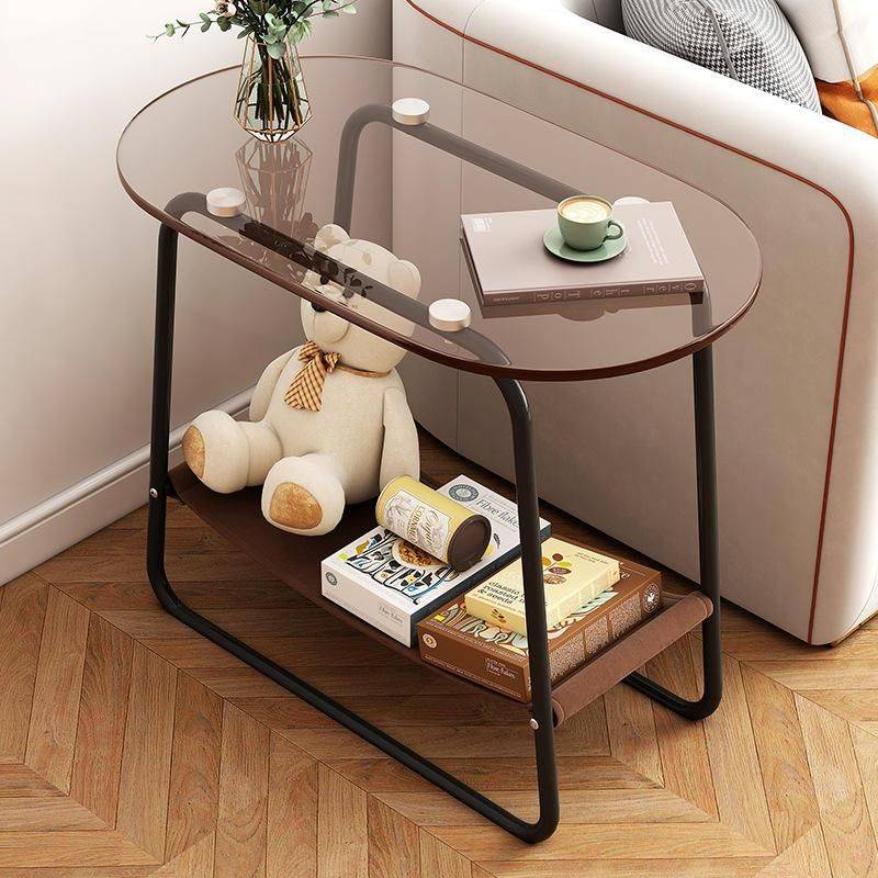 Luxurious Nordic Glass Coffee Table – Transparent, Modern Square Side Table Furniture Side Tables & Coffee Tables Size : 67X38X60CM Luxurious Nordic Glass Coffee Table - Transparent, Modern Square Side Table Furniture Side Tables & Coffee Tables Size : 67X38X60CM