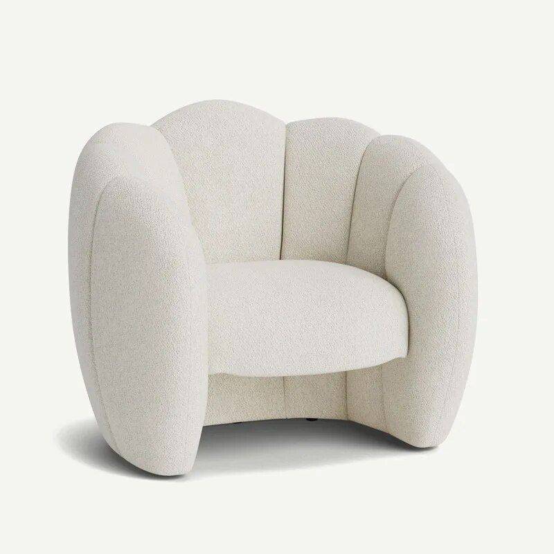Luxurious Velvet Recliner – Modern Single Seating Sofa Chair Furniture Sofas & Chairs Color: White Luxurious Velvet Recliner - Modern Single Seating Sofa Chair Furniture Sofas & Chairs Color: White