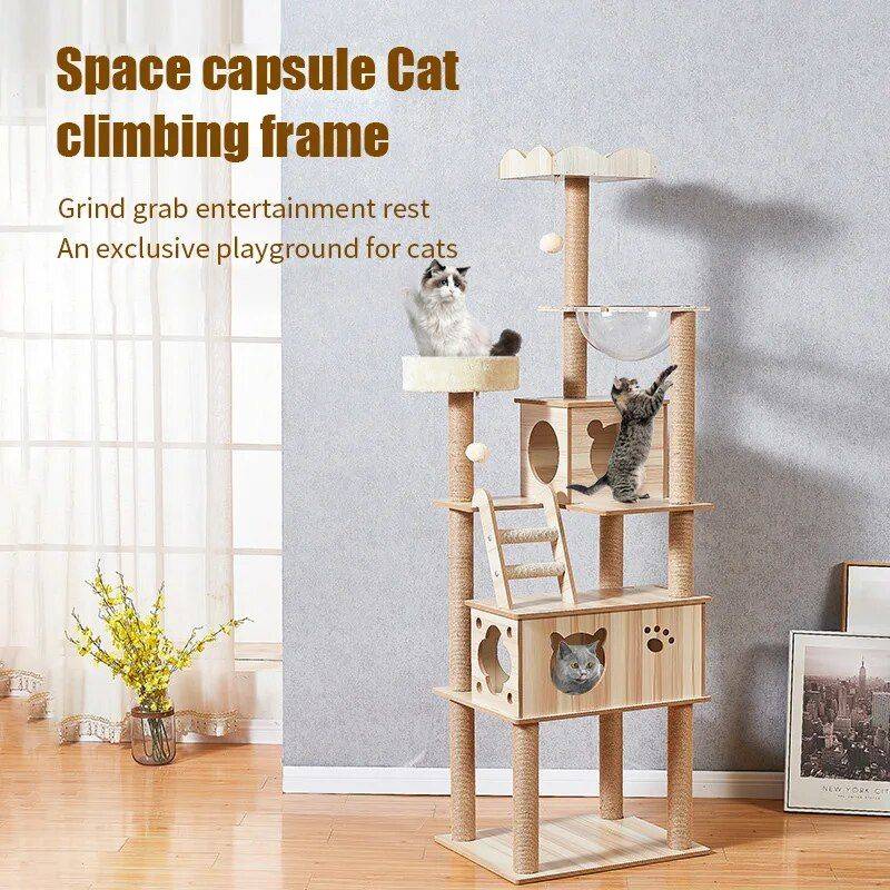Luxury Cat Tree Tower Cat Towers Pet Supplies Type : 1 185CM|2A 165CM|2B 165CM|3A 175CM|3B 175CM|3C 65CM Luxury Cat Tree Tower Cat Towers Pet Supplies Type : 1 185CM|2A 165CM|2B 165CM|3A 175CM|3B 175CM|3C 65CM