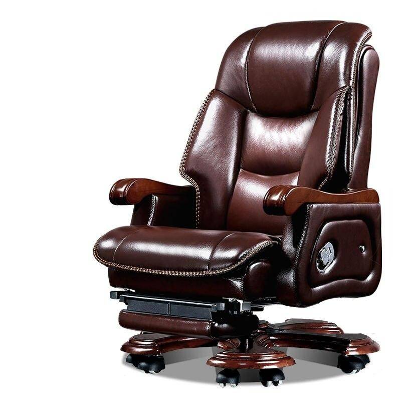 Luxury Ergonomic Swivel Office Chair with Armrests and Rollers Furniture Office Furniture Color: Brown Luxury Ergonomic Swivel Office Chair with Armrests and Rollers Furniture Office Furniture Color: Brown