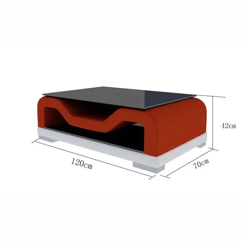 Luxury Italian Leather U-Shaped Sofa with Bluetooth Speaker, USB, LED Light + Matching Coffee Table and TV Stand Furniture Sofas & Chairs Color : Black/Warm White|Black/Orange|Brown/Warm White|Black/White Luxury Italian Leather U-Shaped Sofa with Bluetooth Speaker, USB, LED Light + Matching Coffee Table and TV Stand Furniture Sofas & Chairs Color : Black/Warm White|Black/Orange|Brown/Warm White|Black/White