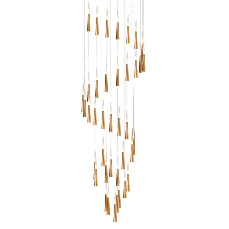Luxury LED Staircase Chandelier for Modern Interiors Ceiling Lights Lighting Color : Black |Gold|Brown|Silver |White Luxury LED Staircase Chandelier for Modern Interiors Ceiling Lights Lighting Color : Black |Gold|Brown|Silver |White