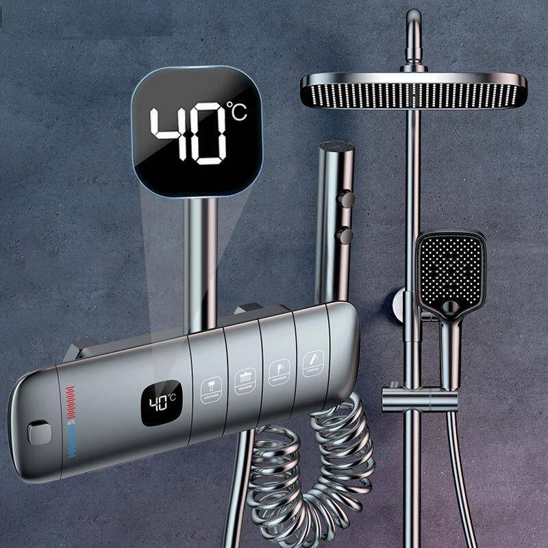Luxury LED Thermostatic Rain Shower System Bathroom Shower Systems & Faucets Color : A Hot and Cold|B Hot and Cold|C Hot and Cold|D Hot and Cold|E Thermostatic|F Thermostatic|G Thermostatic|H Thermostatic Luxury LED Thermostatic Rain Shower System Bathroom Shower Systems & Faucets Color : A Hot and Cold|B Hot and Cold|C Hot and Cold|D Hot and Cold|E Thermostatic|F Thermostatic|G Thermostatic|H Thermostatic