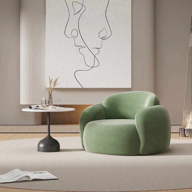 Luxury Minimalist Lounge Sofa – Modern Comfort Single Seater Furniture Sofas & Chairs Color : White|Orange|Green Luxury Minimalist Lounge Sofa - Modern Comfort Single Seater Furniture Sofas & Chairs Color : White|Orange|Green