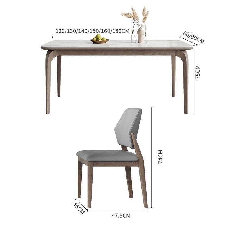 Luxury Minimalist Modern Dining Table Set for Home and Conference Dining Tables Furniture Set : 4 chairs (120x80x75cm) Luxury Minimalist Modern Dining Table Set for Home and Conference Dining Tables Furniture Set : 4 chairs (120x80x75cm)