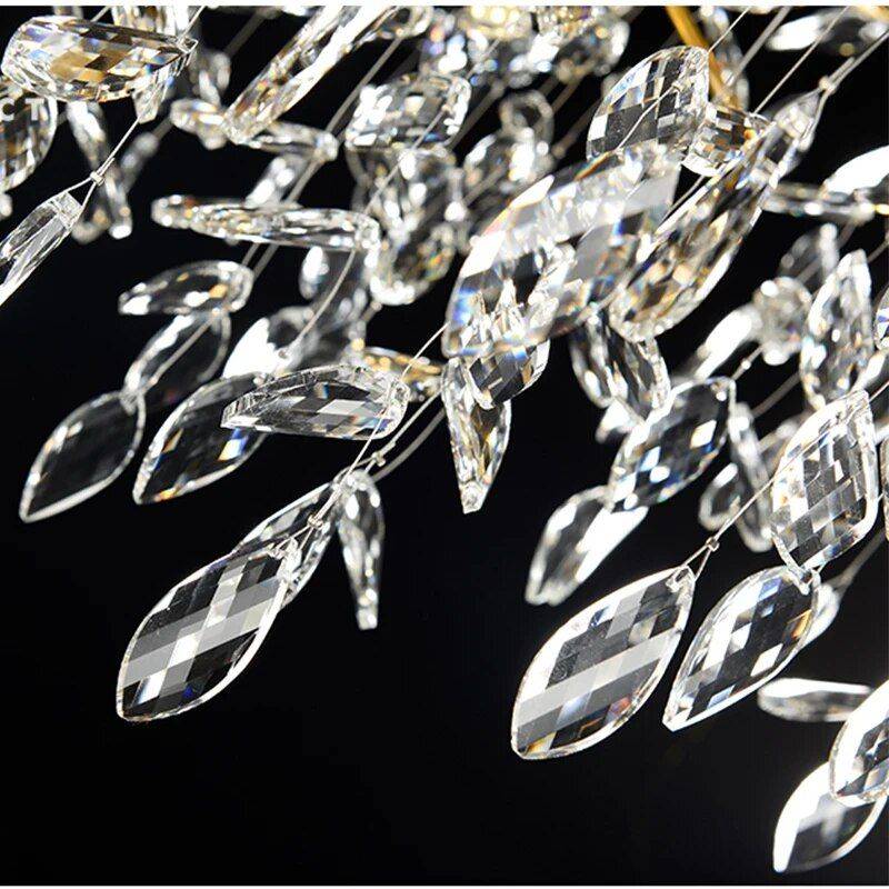 Luxury Modern Crystal Chandelier – Elegant Pendant Lighting for Contemporary Spaces Ceiling Lights Lighting Size : D60|D80|D120 Luxury Modern Crystal Chandelier – Elegant Pendant Lighting for Contemporary Spaces Ceiling Lights Lighting Size : D60|D80|D120