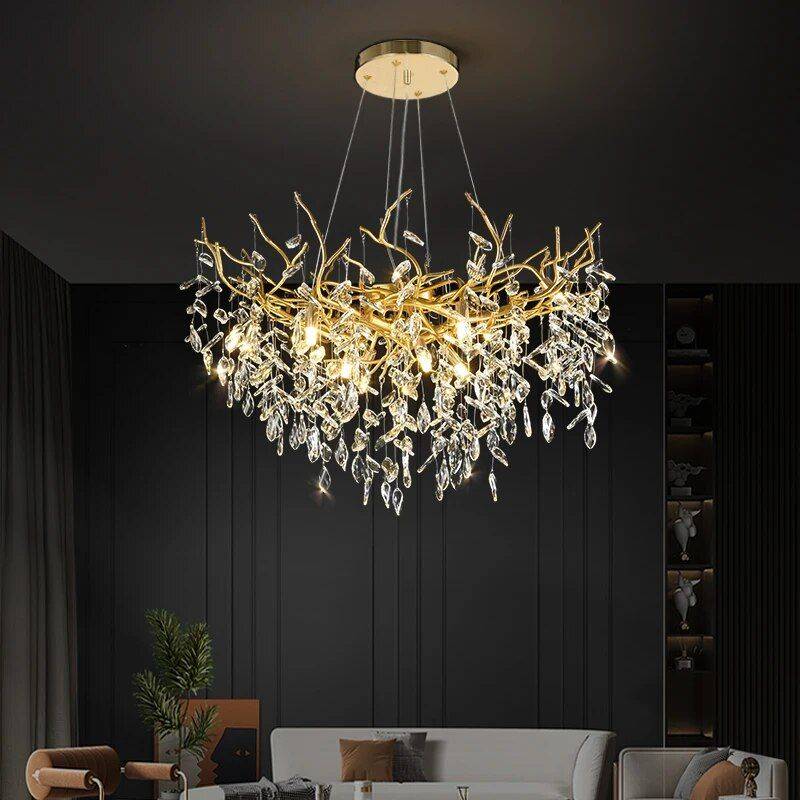 Luxury Modern Crystal Chandelier – Elegant Pendant Lighting for Contemporary Spaces Ceiling Lights Lighting Size : D60|D80|D120 Luxury Modern Crystal Chandelier – Elegant Pendant Lighting for Contemporary Spaces Ceiling Lights Lighting Size : D60|D80|D120