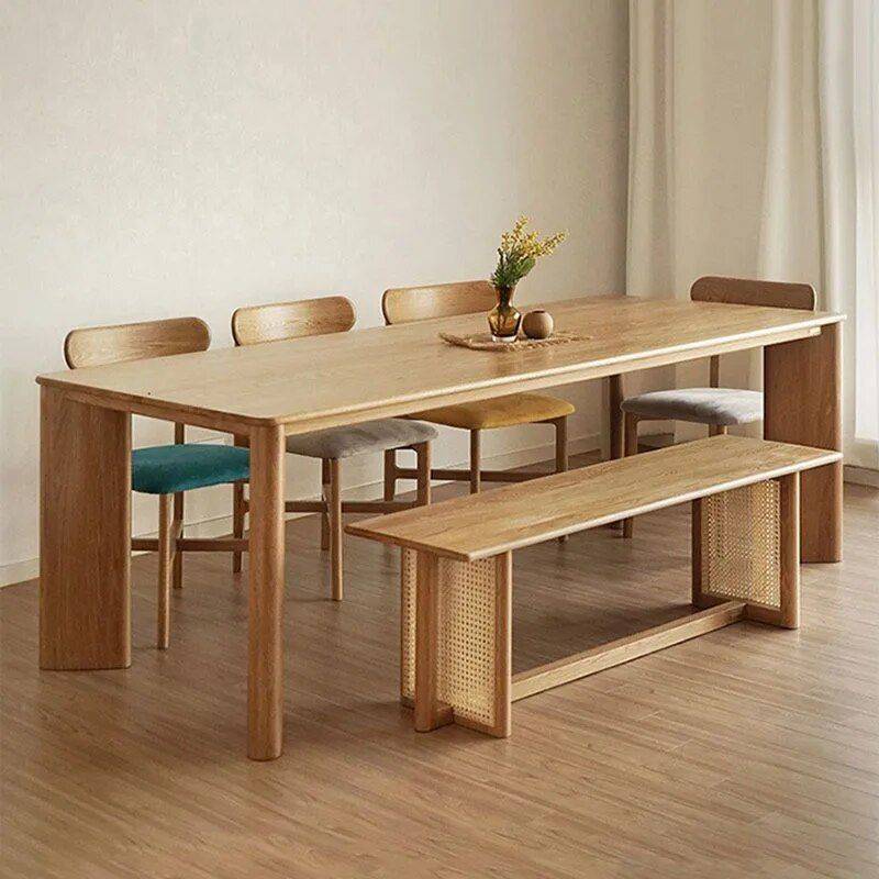 Luxury Nordic-Style Wood Dining Table for Modern Outdoors and Chic Home Spaces Dining Tables Furniture Size : 140x80cm 