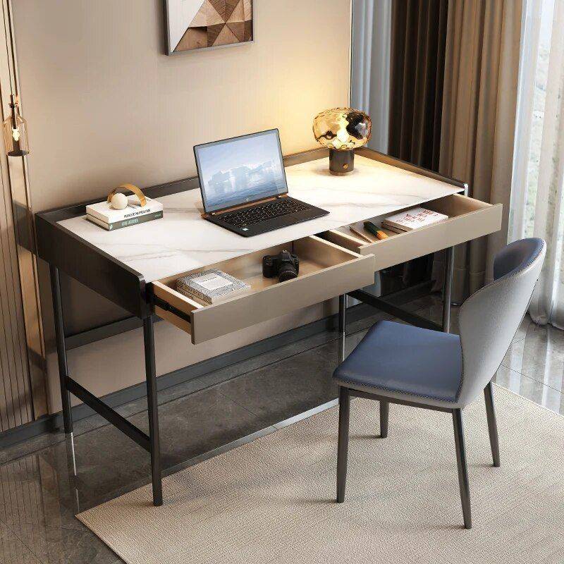 Luxury Slate Italian Design Computer Desk with Storage Furniture Office Furniture Size : 0.8M|1M|1.2M|1.4M Luxury Slate Italian Design Computer Desk with Storage Furniture Office Furniture Size : 0.8M|1M|1.2M|1.4M