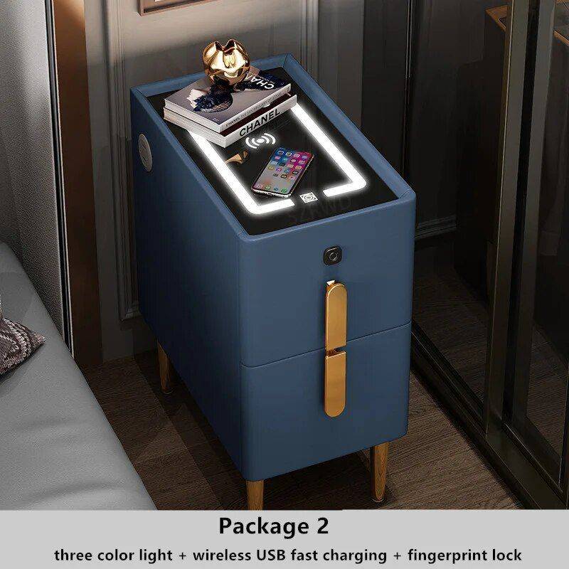 Luxury Smart Bedside Table Bedside Tables Furniture Color : White|Pink|Blue|Orange Luxury Smart Bedside Table Bedside Tables Furniture Color : White|Pink|Blue|Orange