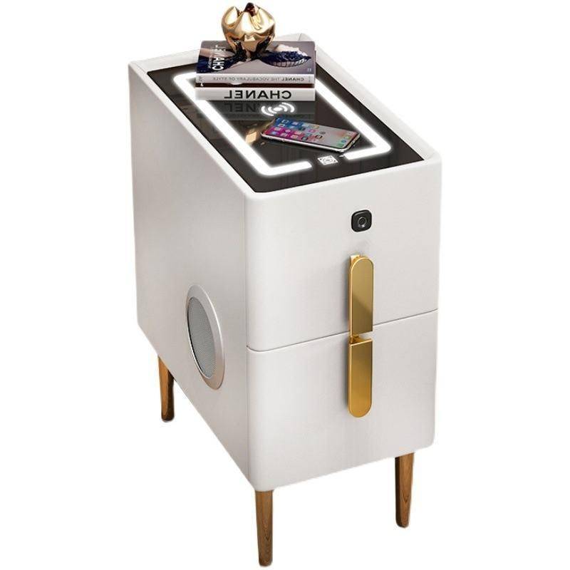 Luxury Smart Bedside Table Bedside Tables Furniture Color : White|Pink|Blue|Orange Luxury Smart Bedside Table Bedside Tables Furniture Color : White|Pink|Blue|Orange