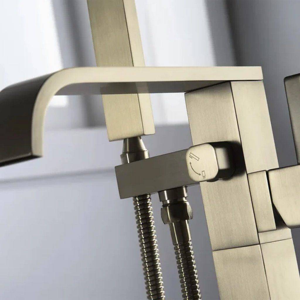 Luxury Square Floor Standing Bathtub Faucet with Waterfall Mixer Bathroom Shower Systems & Faucets Color : Brushed Gold A|Nickel A|Chrome С|Matte Black C|Nickel B|Brushed Gold B|Chrome A|Nickel C|Chrome B|Matte Black B|Matte Black A Luxury Square Floor Standing Bathtub Faucet with Waterfall Mixer Bathroom Shower Systems & Faucets Color : Brushed Gold A|Nickel A|Chrome С|Matte Black C|Nickel B|Brushed Gold B|Chrome A|Nickel C|Chrome B|Matte Black B|Matte Black A