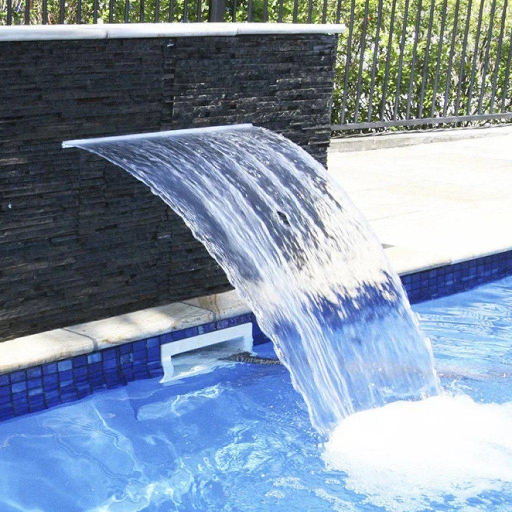 Luxury Stainless Steel Waterfall Blade for Ponds and Pools Lighting Wall Lamps Size : 120cm Luxury Stainless Steel Waterfall Blade for Ponds and Pools Lighting Wall Lamps Size : 120cm