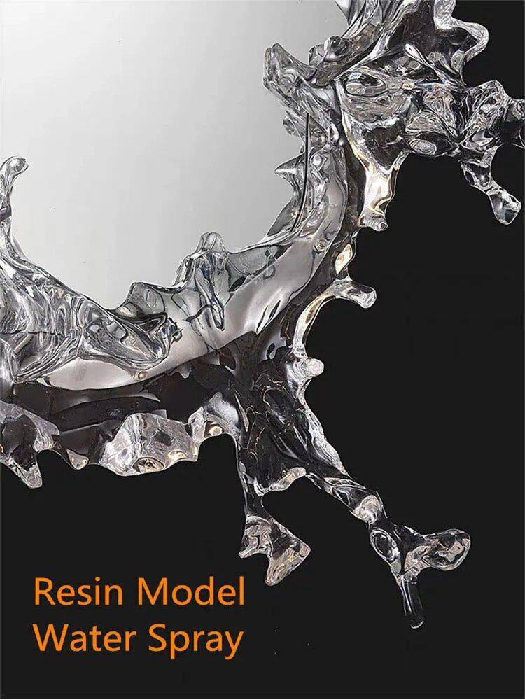 Luxury Water Spray Mirror Wall Lamp – Dimmable LED Deco Sconce for Modern Home Lighting Bathroom Mirrors Size : 46cm|66cm Luxury Water Spray Mirror Wall Lamp - Dimmable LED Deco Sconce for Modern Home Lighting Bathroom Mirrors Size : 46cm|66cm