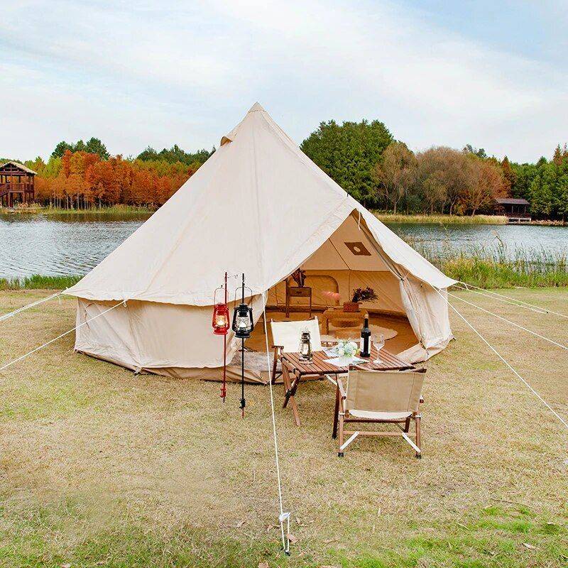 Luxury Waterproof Glamping Bell Tent Patio, Lawn & Garden Tents & Hardtops Luxury Waterproof Glamping Bell Tent Patio, Lawn & Garden Tents & Hardtops